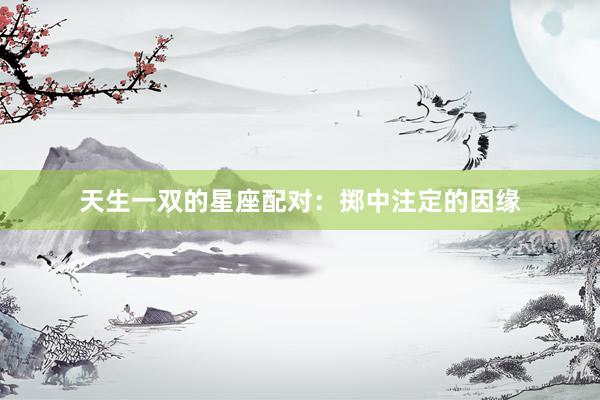 天生一双的星座配对：掷中注定的因缘