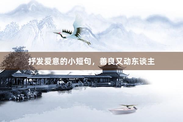 抒发爱意的小短句，善良又动东谈主